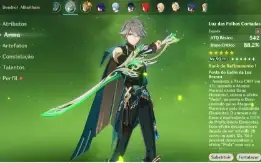 PROMOÇÃO Conta endgame Alhaitham Bis, Ayato Bis, Yelan Bis,