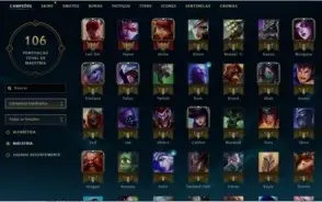 Conta lol platina 4 mmr alto