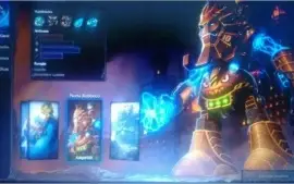 Conta league of legends unranked, 22 campeões, 2 skins