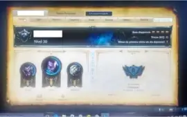 Conta league of legends unranked, 22 campeões, 2 skins