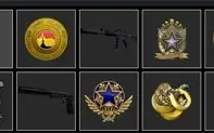 CONTA GLOBAL + SKIN E MEDALHAS