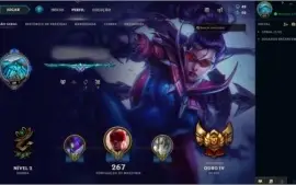 Conta League of Legends Borda Platina 72 Skins 100 Champs+