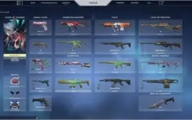 CONTA VALORANT COM MUITAS SKINS - COLEÇÃO SAQUEADORA