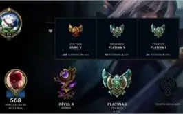 LOL BR - Platina 5 SoloQ, Icone Rengar Chibi etc