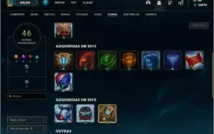 Conta unranked com Kayle Juiza e Rammus Rei