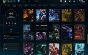 Conta unranked com Kayle Juiza e Rammus Rei
