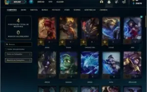 Conta unranked com Kayle Juiza e Rammus Rei