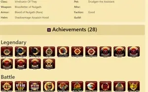 CONTA AQW 2009 + bag 100% rare itens