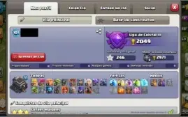 Conta Clash of Clans CV9 - Semi-Full + 773 Gemas