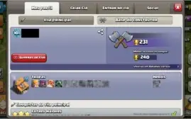 Conta Clash of Clans CV9 - Semi-Full + 773 Gemas
