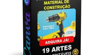 Pack Canva Material de Construção - 19 Artes Editáveis