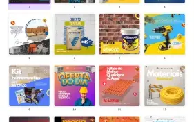 Pack Canva Material de Construção - 19 Artes Editáveis