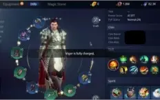Mir4 Lvl 49 pronto para minerar Vale Oculto da Serpente