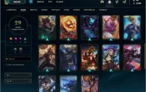Conta ouro 4 com 56 champs e 29 skins ( MAIN ADC )