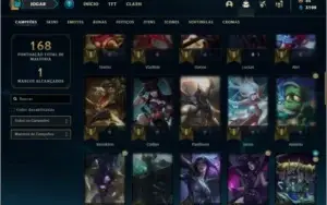 Conta ouro 4 com 56 champs e 29 skins ( MAIN ADC )