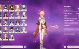 Genshin impact AR 10 Yae Miko + raiden shogun+ tighnari