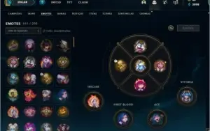 Conta lol Platina Season 11 com 300 skins barata