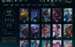 Prata 1 com TODOS os champs e 225 Skins ( SUP / ADC )