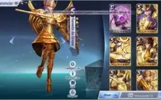 CONTA SAINT SEIYA AWAKENING, LVL45, 4 LV 80 SHAKA CLOTH