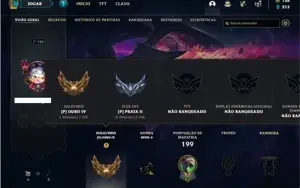 Conta ouro 4 com 82 Champs e 100 Skins + 2 Prestigios