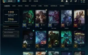 Conta ouro 4 com 82 Champs e 100 Skins + 2 Prestigios