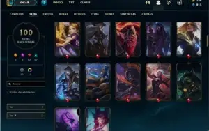 Conta ouro 4 com 82 Champs e 100 Skins + 2 Prestigios