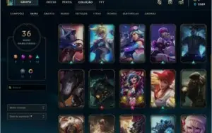 Conta Platina 3 (55 Cmps, 25 skins e 3 permanentes)
