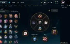 Conta TOP com 993 Skins