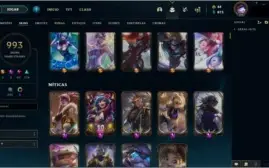 Conta TOP com 993 Skins