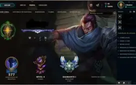 Conta de League of Legends Diamante 1, 158 skins, 30k de EA.