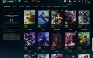 Conta ouro 3 com 45 Champs e 22 Skins