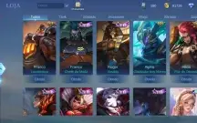 Conta mobile legends 119 heróis/ skins 176