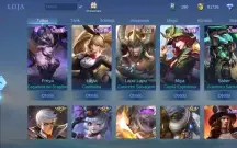 Conta mobile legends 119 heróis/ skins 176