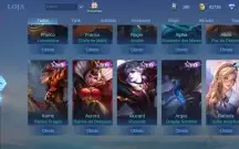 Conta mobile legends 119 heróis/ skins 176