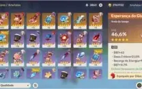 AR 35 América + Diluc + Jean + Kokomi + 3860 gemas