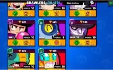 Conta Brawl Stars 38 Brawlers + 26 Skins + Clube top 10 BR