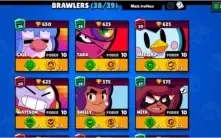 Conta Brawl Stars 38 Brawlers + 26 Skins + Clube top 10 BR