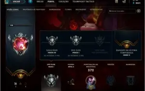 CONTA PRATA 1,  43 SKINS,  105 CHAMPS!