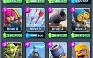 CONTA LEVEL 9 ARENA 10 MUITAS LENDARIAS E CARTAS BEM UPADAS