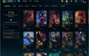 Conta bronze 3 com 24 skins