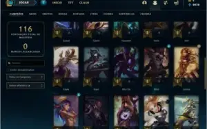 Conta bronze 3 com 24 skins