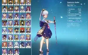 Conta Genshin Impact AR60 21 Personagens 5 Estrelas
