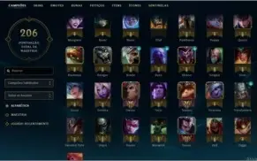 Conta de LoL - 57 champions 11 skins