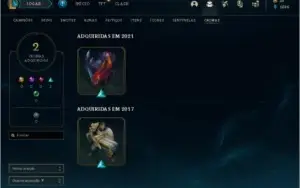 CONTA LOL 83 SKINS