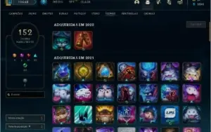 CONTA LOL 83 SKINS