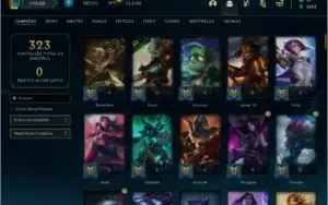 CONTA LOL 83 SKINS