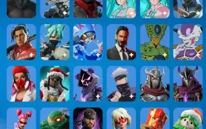 Conta fortnite com 59 skins e salve o mundo