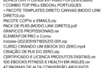 Mega Pacote 675GB + de R$10.000 em arquivos