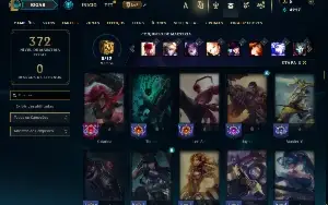 Unranked com 150 Champs e 55 Skins ( ADC / SUP / MID / JG )
