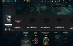 Bronze 2 com 75 Champs e 7 Skins